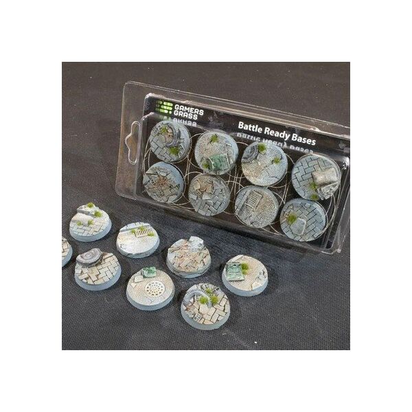 Gamers Grass Gamers Grass: Bases Round - Urban Warfare 32 mm (8 szt.)