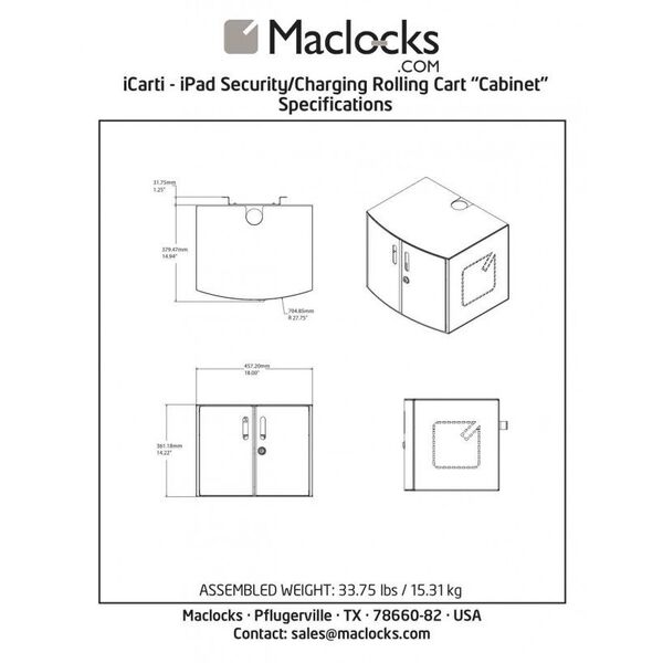 Φορτιστής Compulocks CARTIPAD 16DEV ΝΤΟΥΛΑΠΙ ΦΟΡΤΙΣΗΣ