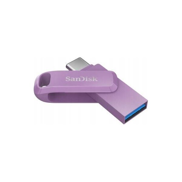 Pendrive SanDisk SanDisk Flash Disk 64GB Ultra Dual Drive Go, USB-C 3.2, Fialová