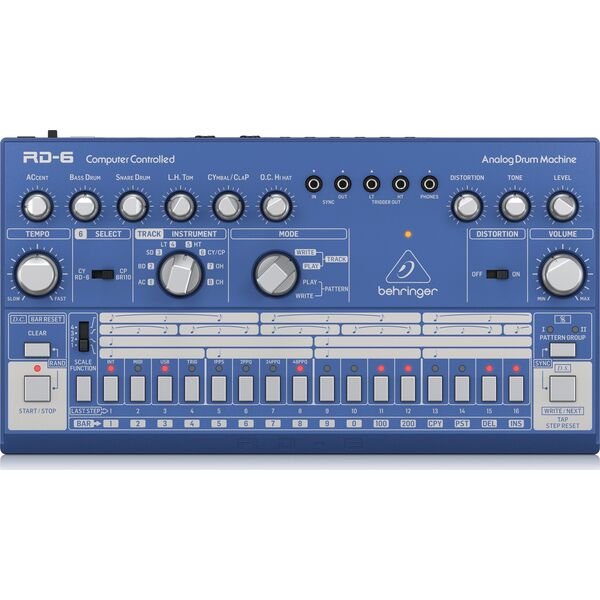 Behringer Behringer RD-6-BU Maszyna perkusyjna - niebieski