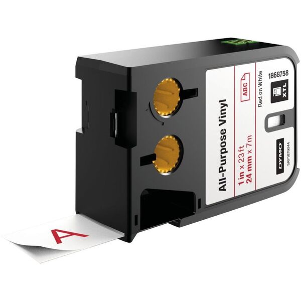 DYMO Ταινία βινυλίου. XTL 24 mm λευκό/κόκκινο.