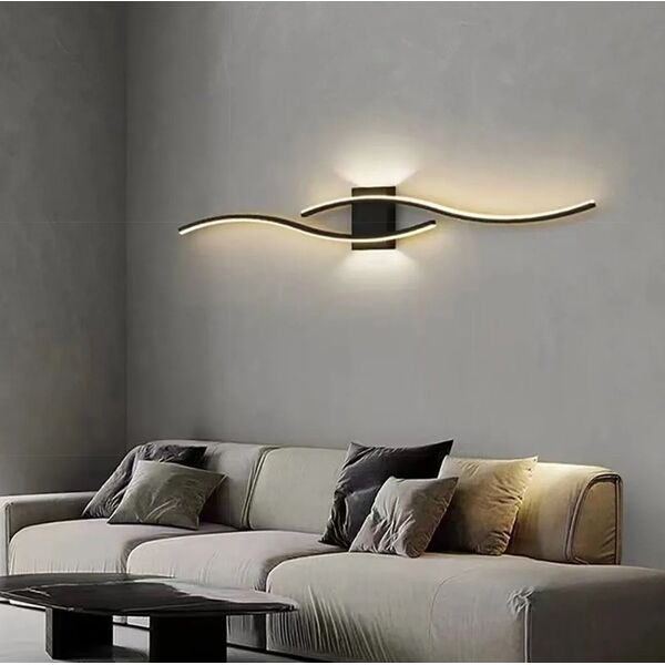 Kinkiet ATL ZD149A Lampa scienna kinkiet czarny 60cm  day light