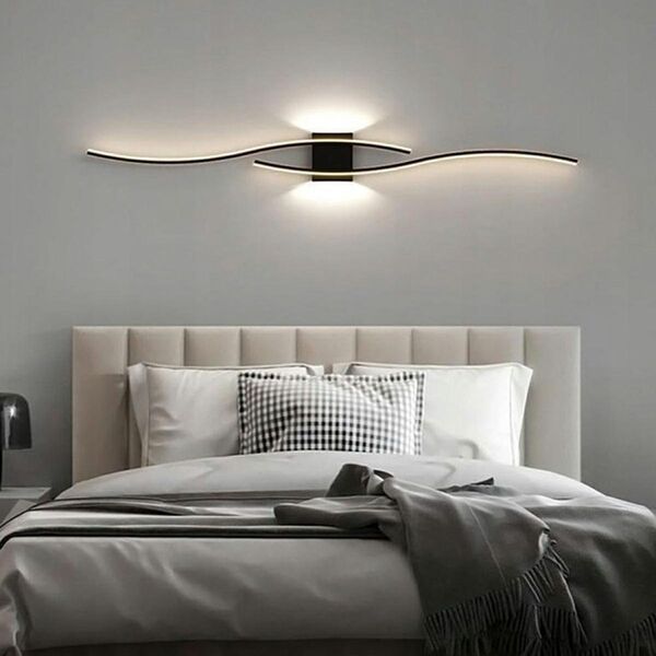Kinkiet ATL ZD149A Lampa scienna kinkiet czarny 60cm  day light