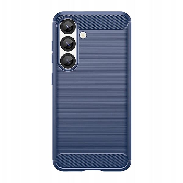Θήκη σιλικόνης Carbon Case για Samsung Galaxy S25 Edge - μπλε