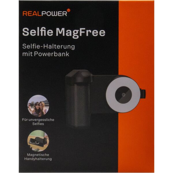RealPower Selfie MagFree, Βάση Selfie, 4.800mAh, Φωτισμός Selfie