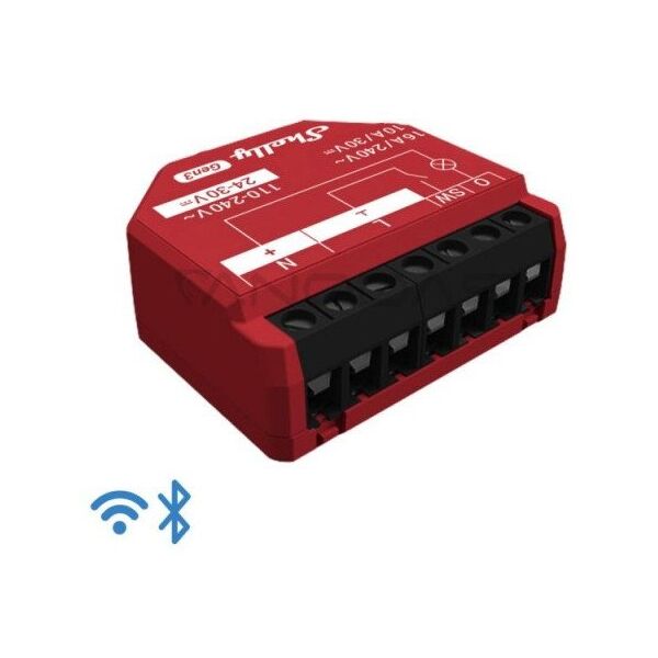 Shelly Ρελέ "1PM Gen3 2er Pack" max 16A 1 Κανάλι WLAN BT