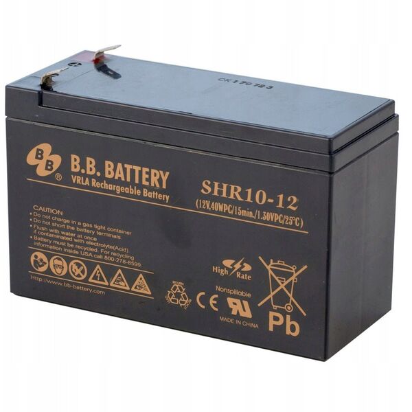 Ακουμολάτορ AGM B.B. SHR10-12 12V10Ah T2