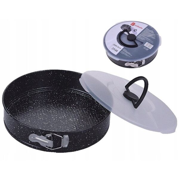 ΦΟΡΜΑ ΓΙΑ ΤΟΥΡΤΑ 28Χ6,8CM ΜΕ ΚΑΠΑΚΙ, ΕΠΙΣΤΡΩΣΗ NON-STICK Brunbeste BB-2548