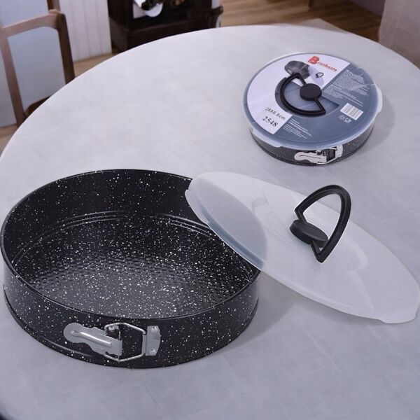 ΦΟΡΜΑ ΓΙΑ ΤΟΥΡΤΑ 28Χ6,8CM ΜΕ ΚΑΠΑΚΙ, ΕΠΙΣΤΡΩΣΗ NON-STICK Brunbeste BB-2548