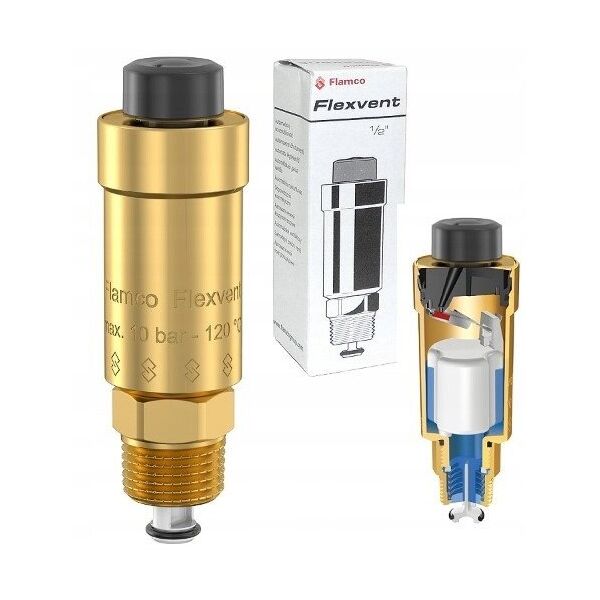 Αυτόματος αεραγωγός FLAMCO Flexvent, 1/2", ver.