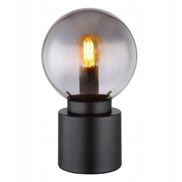 Επιτραπέζιο φωτιστικό GLOBO MARKA, 1xE14, 25W, 230V, καλώδιο 1.5m, μέταλλο, μαύρο χρώμα, o15x24.5cm