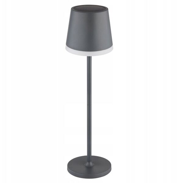 Table LED lamp GLOBO SOLAR, solar powered, IP44, 500lm, 3000K, anthracite