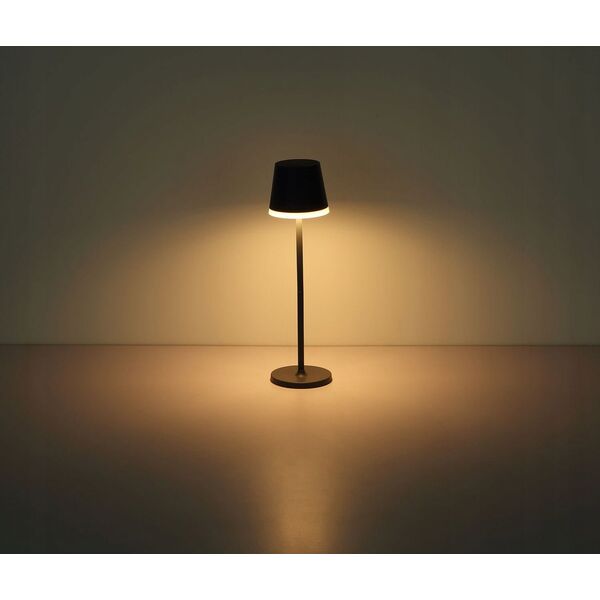 Table LED lamp GLOBO SOLAR, solar powered, IP44, 500lm, 3000K, anthracite