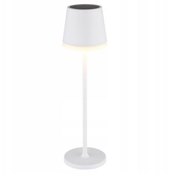 Table LED lamp GLOBO SOLAR, solar powered, IP44, 500lm, 3000K, white