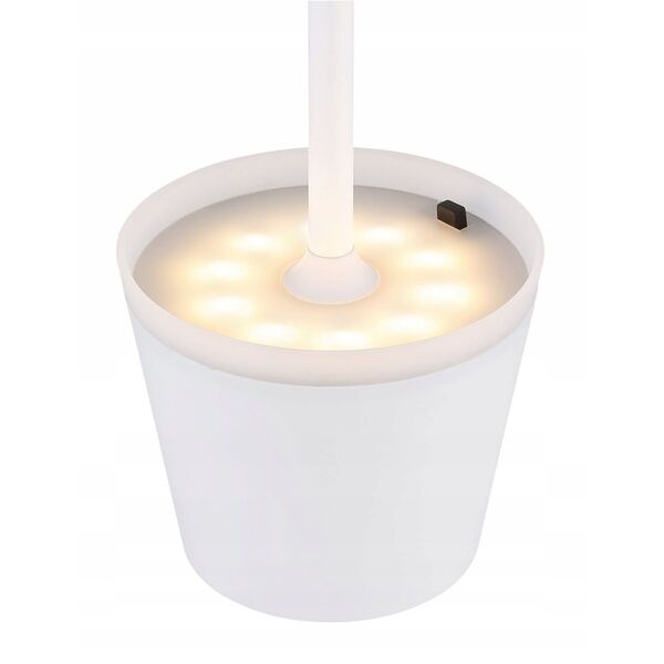 Table LED lamp GLOBO SOLAR, solar powered, IP44, 500lm, 3000K, white
