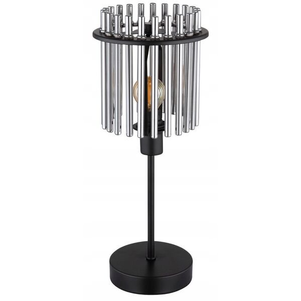 Φωτιστικό επιτραπέζιο GLOBO GORLEY, 1xE14, 40W, 230V, καλώδιο 1.5m, μέταλλο, μαύρο, o15x37.5cm