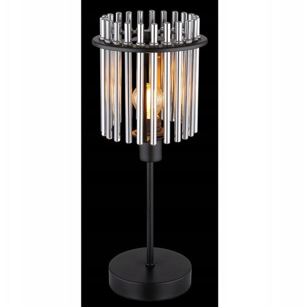 Φωτιστικό επιτραπέζιο GLOBO GORLEY, 1xE14, 40W, 230V, καλώδιο 1.5m, μέταλλο, μαύρο, o15x37.5cm