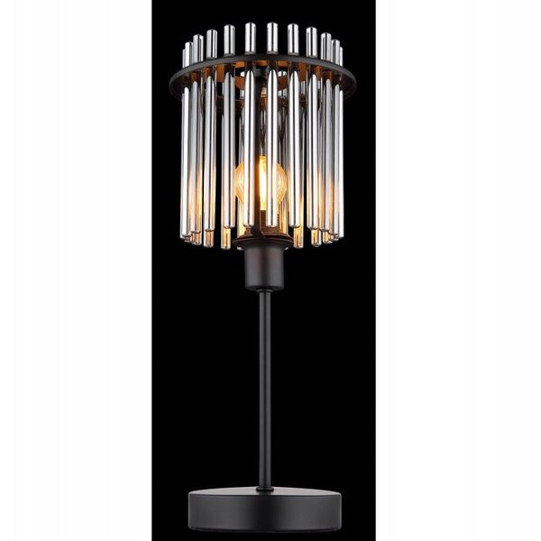 Φωτιστικό επιτραπέζιο GLOBO GORLEY, 1xE14, 40W, 230V, καλώδιο 1.5m, μέταλλο, μαύρο, o15x37.5cm