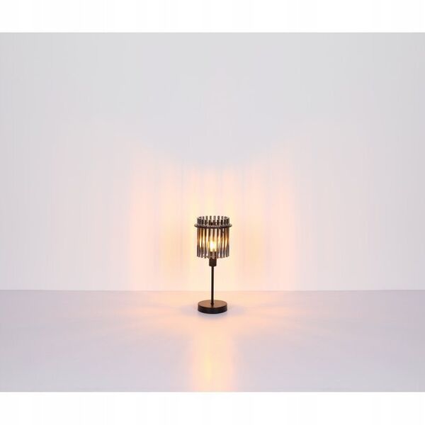 Φωτιστικό επιτραπέζιο GLOBO GORLEY, 1xE14, 40W, 230V, καλώδιο 1.5m, μέταλλο, μαύρο, o15x37.5cm