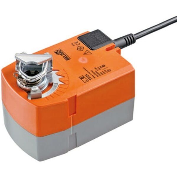 Κινητήρας αποσβεστήρα BELIMO LMC230A-F, AC 230 V, on/off ή 3-σημειακός έλεγχος, 5 Nm, χρόνος λειτουργίας 35 δευτ., προετοιμασμένος για 8x8 mm υποδοχή.