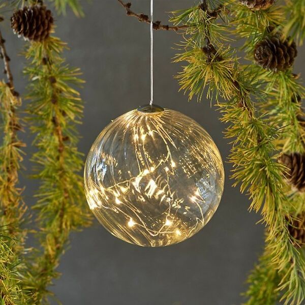 Sirius Home Wave Ball, Light decoration figure, Transparent, Glass, 16 lamp(s), LED, Yellow