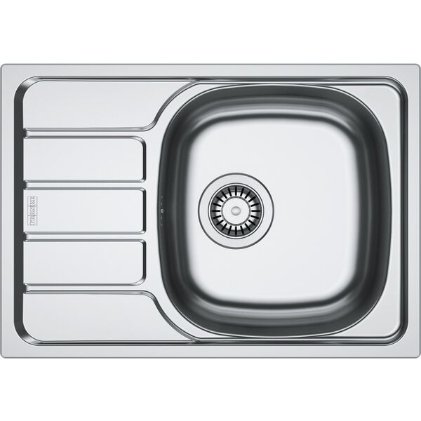Νεροχύτης FRANKE SPARK 62 x 43.5 cm με αποστράγγιση, ανοξείδωτο ατσάλι, μη γυαλισμένο, με εξαερισμό