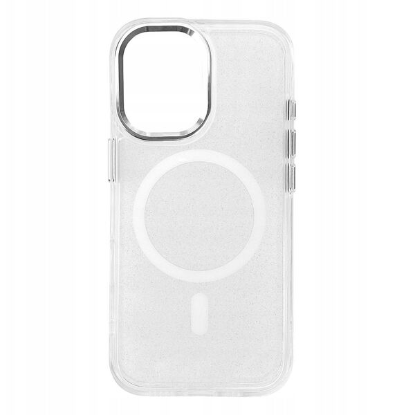 Θήκη με γκλίτερ Glitter Case με MagSafe για Samsung Galaxy A36 5G - λευκό
