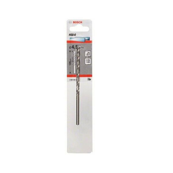 Τρυπάνι για μέταλλο HSS-G 4,5/82MM 1PC