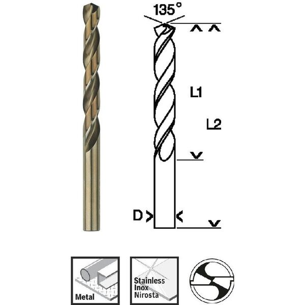 Τρυπάνι HSS-Co 5.2mm
