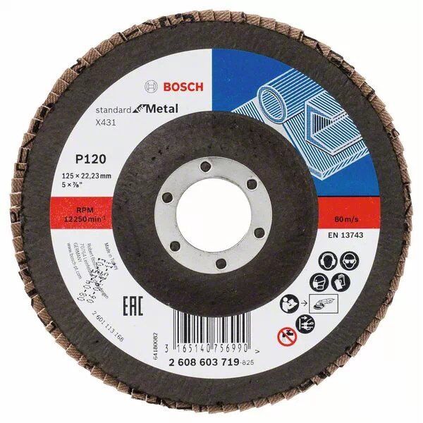 Πτερύγιο Std. Για Μέταλλο+Ξύλο 125 X431 G120 P