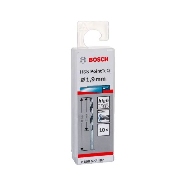 Τρυπάνι HSS POINTTEQ 1.9MM 10 τεμάχια