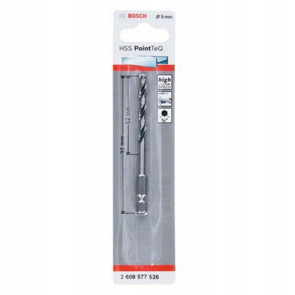 Τρυπάνι για μέταλλο BOSCH 5.0x91mm