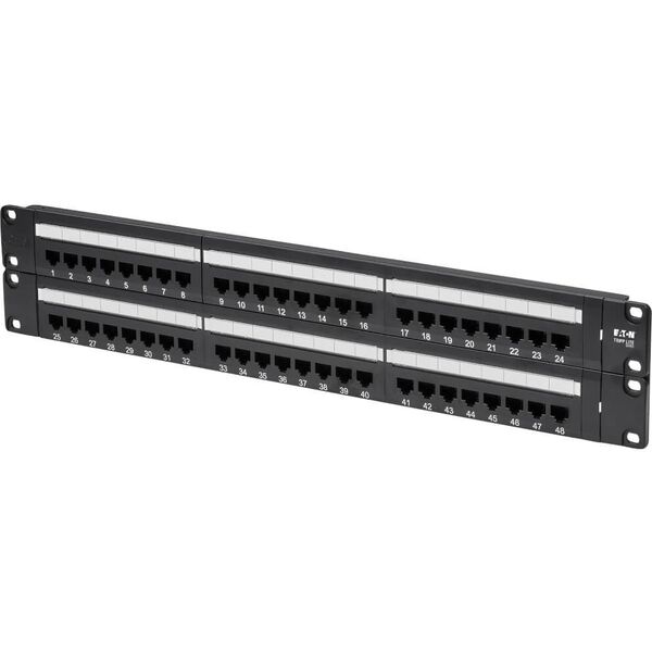 48-Port 2U Rack-Mount Cat6/Cat5 110 Patch Panel 568B RJ45 Ethernet TAA της EATON TRIPPLITE