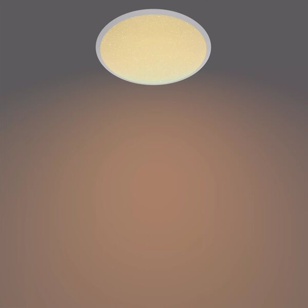 Philips Cavanal ceiling light, round, white, 1200 lm, 2700K, IP44