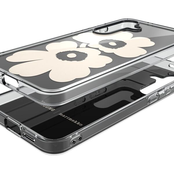 Samsung X Marimekko Dual Layer protective case, Samsung Galaxy S25+, black / beige