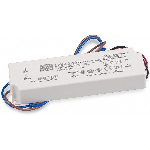 ΤΡΟΦΟΔΟΤΙΚΟ IMPUL LED 60W 12V 5A IP67