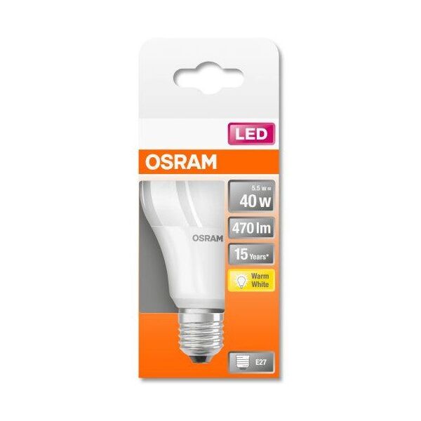LEDSCLA40 5.5W/827 230VFR E27 OSRAM