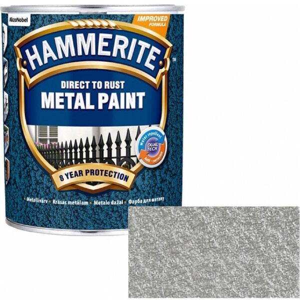 ΧΡΩΜΑ HAMMERITE ΑΣΗΜΙΓΚΡΙ HAMM.750ML