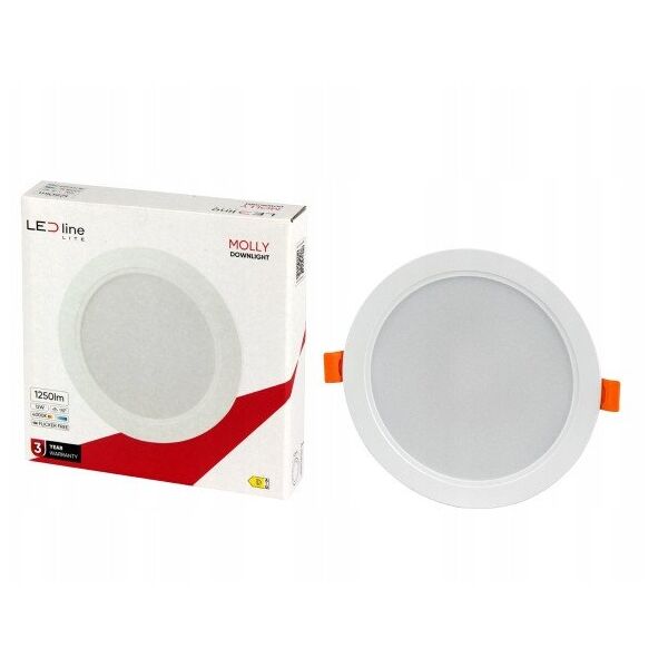 ΕΝΤΟΙΧΙΣΜΕΝΟ ΦΩΤΙΣΤΙΚΟ LED MOLLY 40K 12W 1250LM