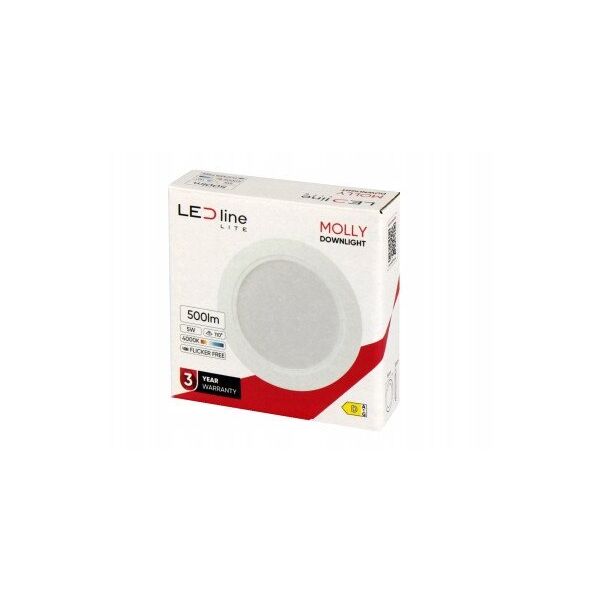 ΕΝΤΟΙΧΙΣΜΕΝΟ ΦΩΤΙΣΤΙΚΟ LED MOLLY 40K 5W 500LM