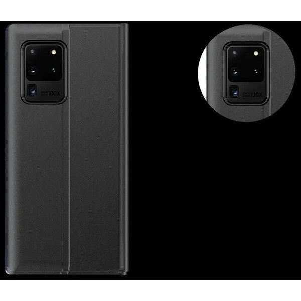 New Sleep Case θήκη με καπάκι με λειτουργία βάσης Samsung Galaxy A72 4G μαύρο