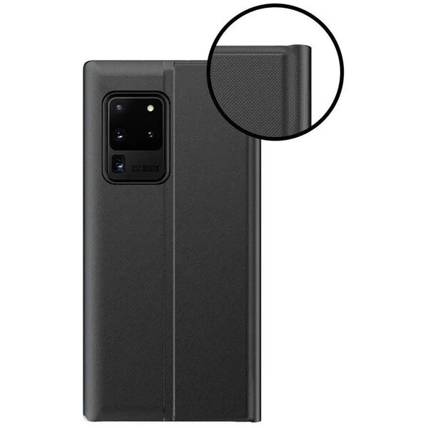 New Sleep Case θήκη με καπάκι με λειτουργία βάσης Samsung Galaxy A72 4G μαύρο