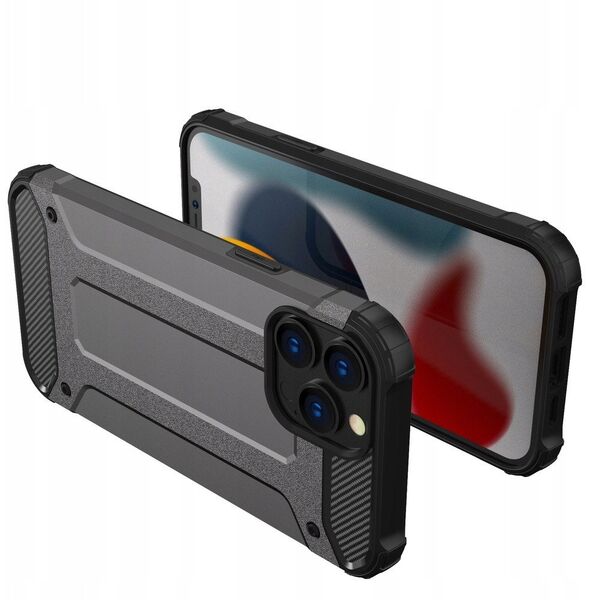 Υβριδική Θήκη Θωράκισης Hybrid Armor για iPhone 13 Pro μαύρο