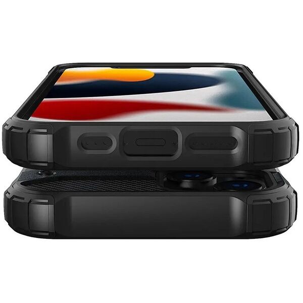 Υβριδική Θήκη Θωράκισης Hybrid Armor για iPhone 13 Pro ασημί