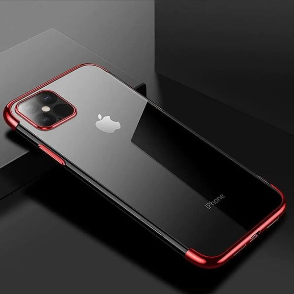 Διάφανη θήκη ζελέ με μεταλλικό πλαίσιο Samsung Galaxy A22 4G μαύρο
