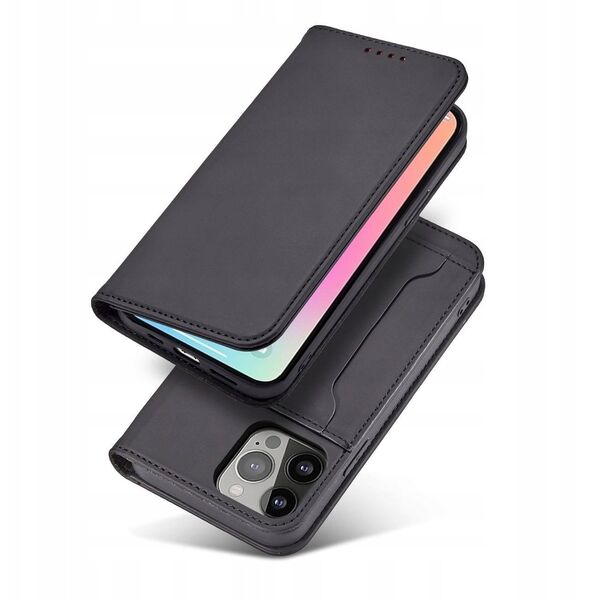 Θήκη κάρτας μαγνήτη etui do iPhone 13 Pro θήκη πορτοφόλι για κάρτες βάση μαύρο