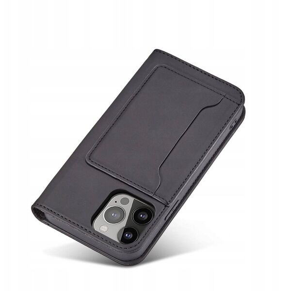 Θήκη κάρτας μαγνήτη etui do iPhone 13 Pro θήκη πορτοφόλι για κάρτες βάση μαύρο
