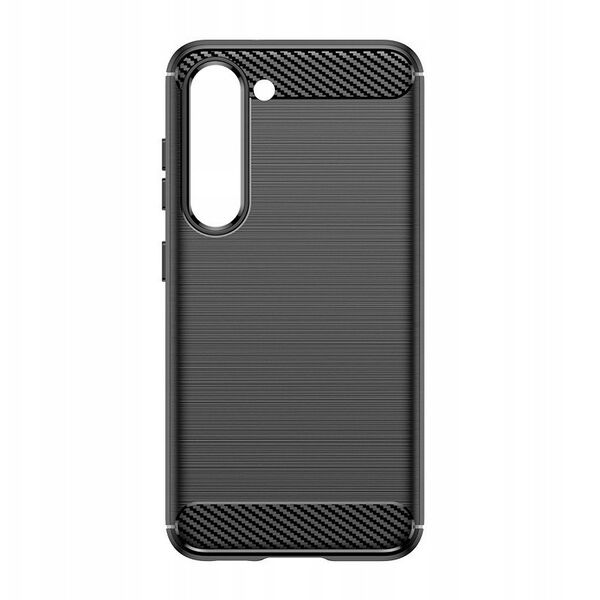 Θήκη Carbon etui Samsung Galaxy S23+ εύκαμπτη σιλικόνη θήκη από ανθρακονήματα μαύρη