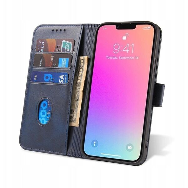Θήκη Magnet etui Samsung Galaxy S23 pokrowiec z klapką portfel podstawka niebieskie