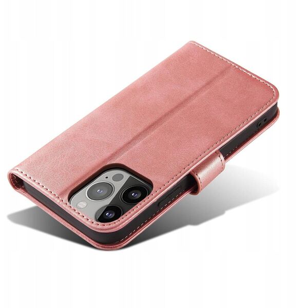 Θήκη Magnet Case Samsung Galaxy S23 με καπάκι πορτοφόλι βάση ροζ